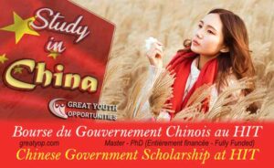 Lire la suite à propos de l’article Bourse du Gouvernement Chinois au HIT, 2026-2027