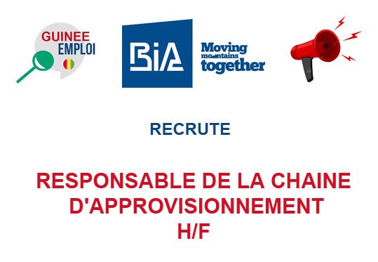 RESPONSABLE DE LA CHAINE D'APPROVISIONNEMENT H/F