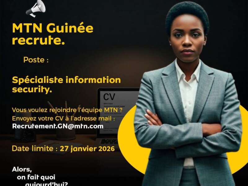 MTN GUINNEE RECRUTE