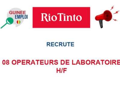 8 OPERATEURS DE LABORATOIRE H/F