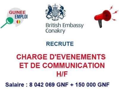 CHARGE D'EVENEMENTS ET DE COMMUNICATION H/F