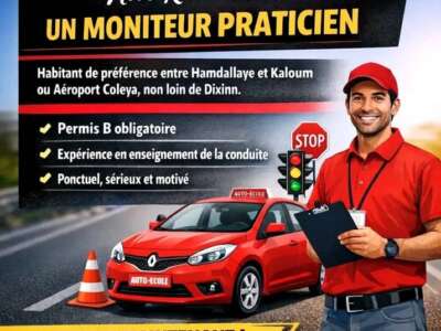 RECHERCHE D'UN MONITEUR PRATICIEN