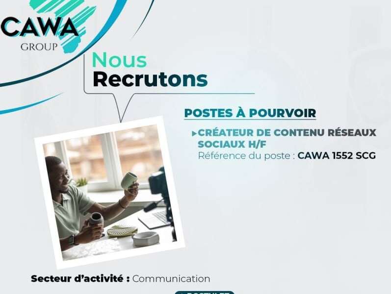 RECREUTE CREATEUR DE CONTENU RESEAUX SOCIAUX H/F