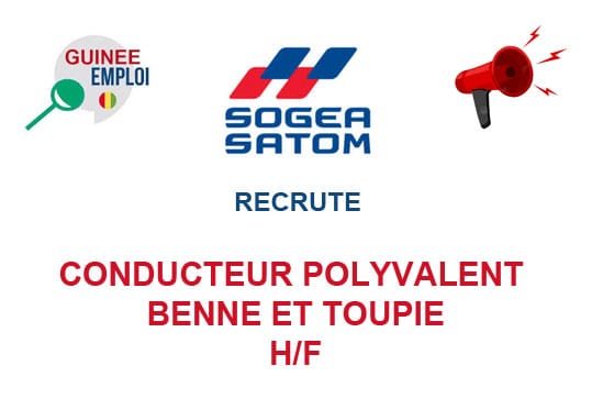 RECRUTE CONDUCTEUR POLYVALANT BENNE ET TOUPIE H/F