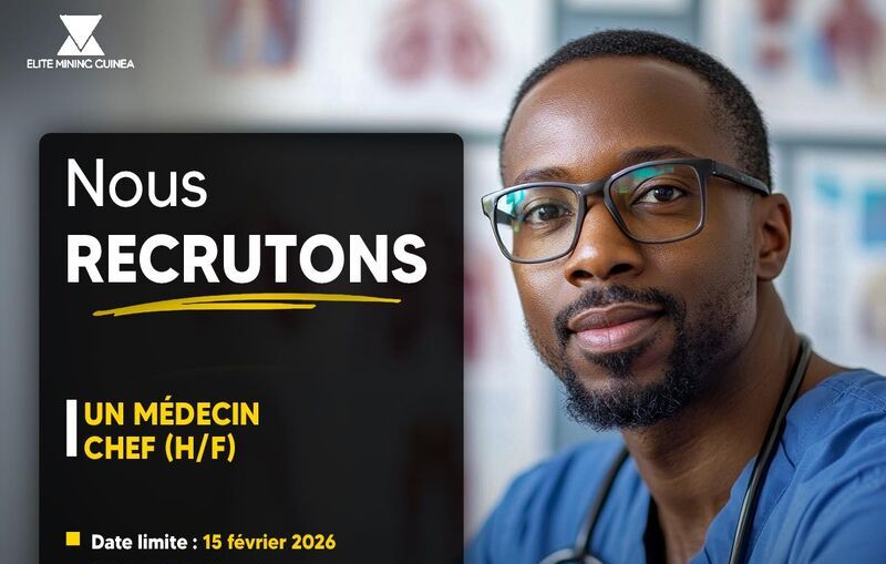 RECRUTE UN MEDECIN CHEF H/F