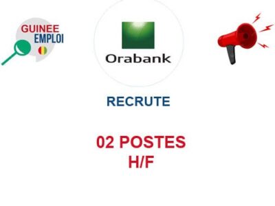 RECRUTE 02 POSTES H/F