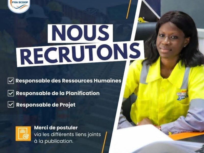 RECRUTE DIVERS POSTES