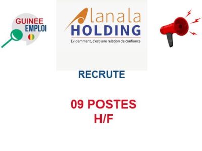 RECRUTE 09 POSTES H/F
