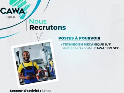 RECRUTE TECHNICIEN MECANIQUE H/F
