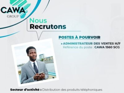 RECRUTE ADMINISTRATEUR DES VENTES H/F