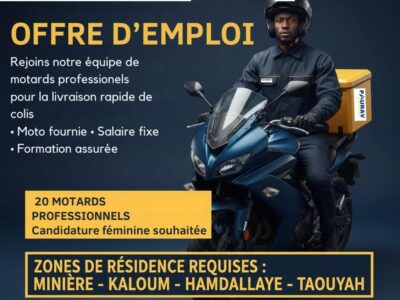 RECRUTE 20 MOTARDS PROFESSIONNELS