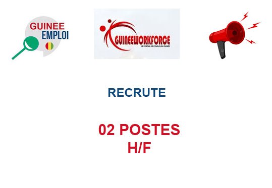 RECRUTE 02 POSTES H/F