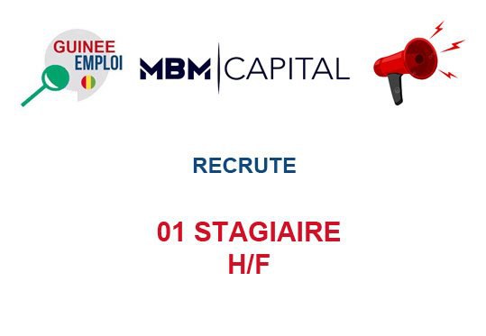RECRUTE 01 STAGIAIRE H/F