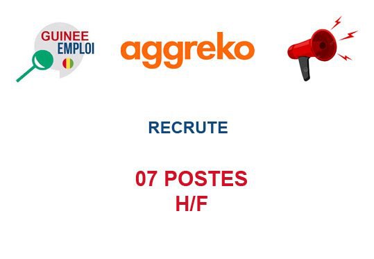 RECRUTE 07 POSTES H/F