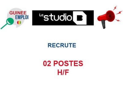 RECRUTE 02 POSTES H/F