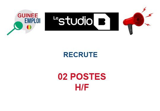 RECRUTE 02 POSTES H/F