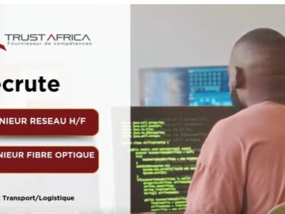 RECRUTE INGENIEUR RESEAU H/F ET INGENIEUR FIBRE OPTIQUE H/F