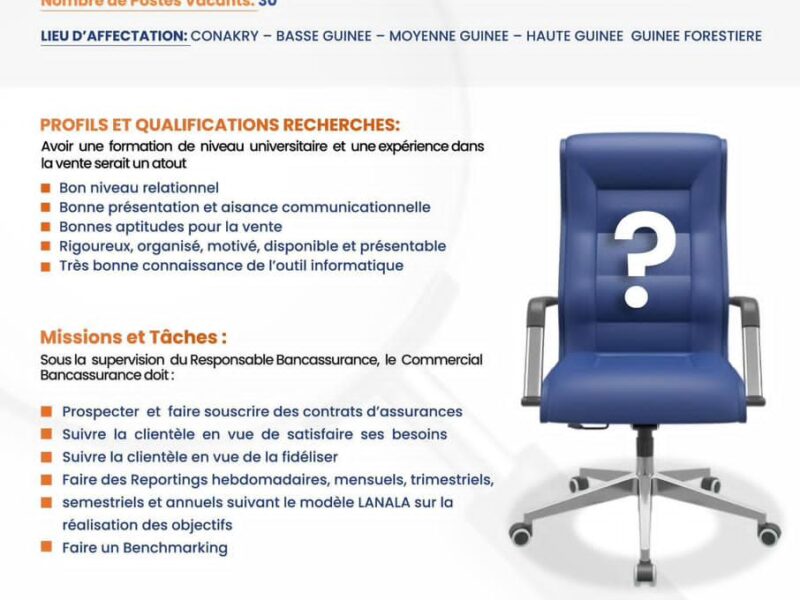 RECRUTE 30 COMMERCIAUX