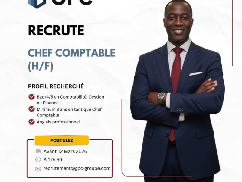 RECRUTE CHEF COMPTABLE H/F