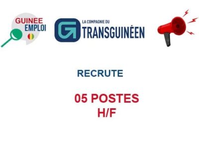 RECRUTE 05 POSTES H/F