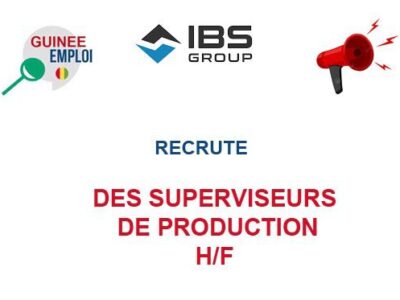 RECRUTE DSE SUPPERVISEURS DE PRODUCTION H/F