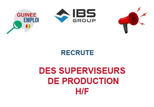 RECRUTE DSE SUPPERVISEURS DE PRODUCTION H/F