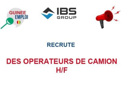 RECRUTE DES OPERATEURS DE CAMIONS H/F