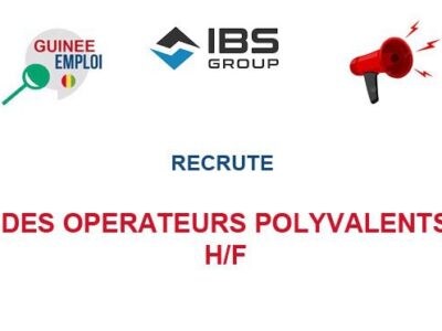 RECRUTE DES OPERATEURS POLYVALENTS H/F