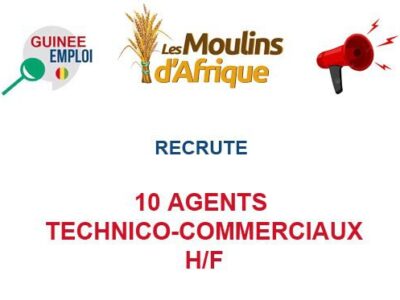 RECRUTE 10 AGENTS TECHNICO-COMMERCIAUX H/F