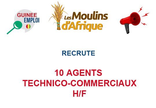 RECRUTE 10 AGENTS TECHNICO-COMMERCIAUX H/F