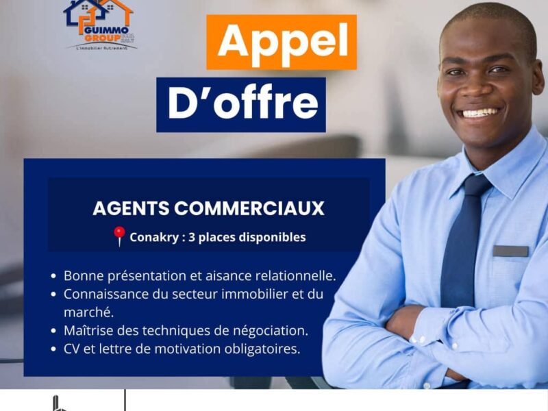 RECRUTE AGENTS COMMERCIAUX