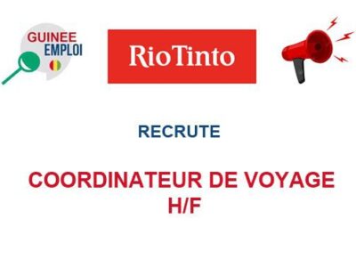 RECRUTE COORDINATEUR DE VOYAGE H/F