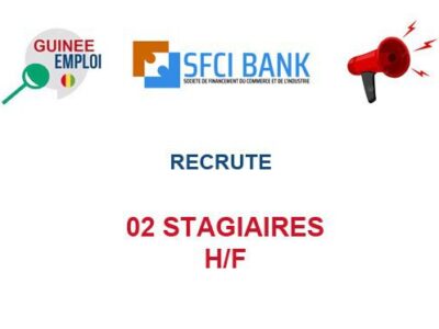 RECRUTE 02 STAGIAIRE H/F