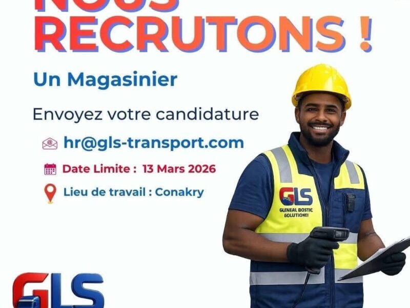RECRUTE UN MAGASINIER