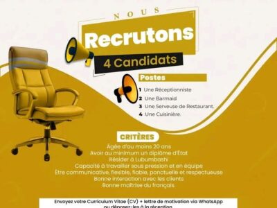 RECRUTE DIVERSE POSTES