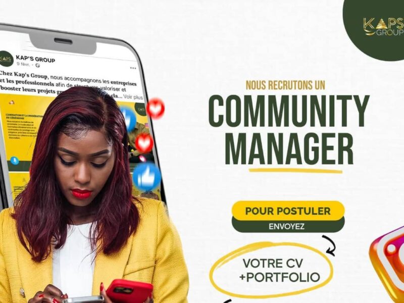RECRUTE UN COMMUNITY MANAGER