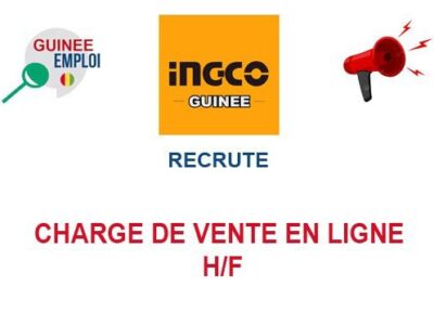 RECRUTE CHARGE DE VENTE EN LIGNE H/F