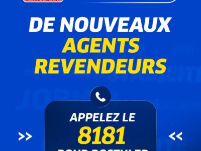 RECRUTE DE NOUVEAUX AGENTS REVENDEURS