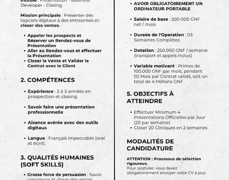 RECRUTEMENT
