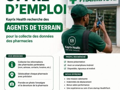 RECRUETE AGENT DE TERRAIN