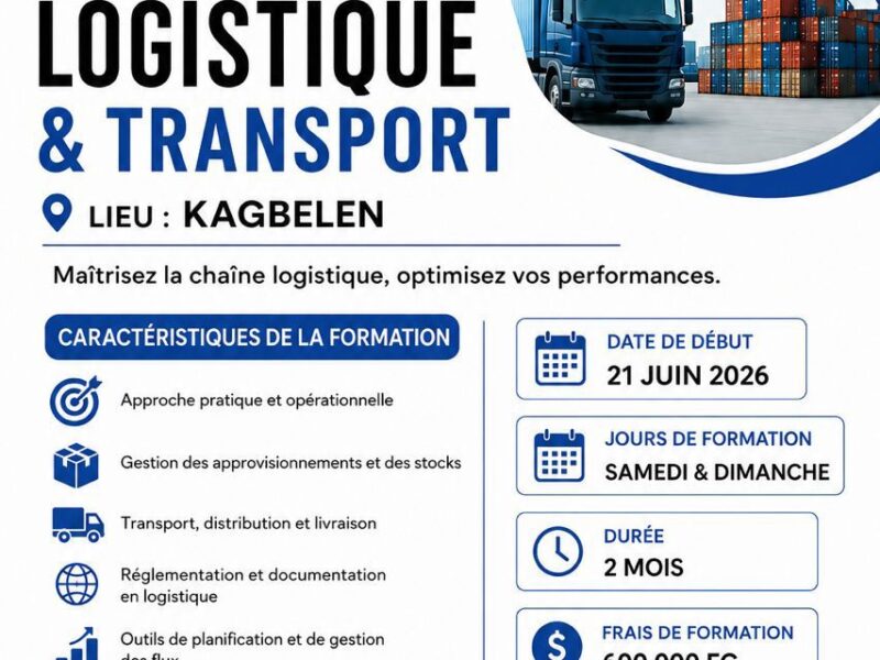 FORATION EN LOGISIQUE