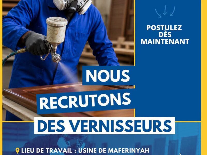 RECRUTEMENT DES VERNISSEURS
