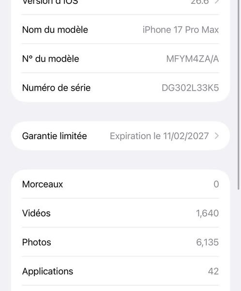 VENTE D'IPHONE 17 Pro Max