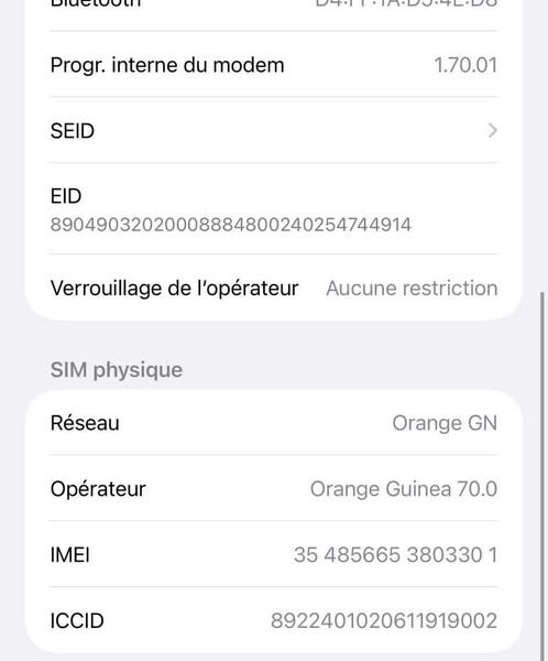 VENTE D'IPHONE 17 Pro Max